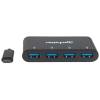 Manhattan 4-Port USB 3.2 Gen 1 Hub Black 162746