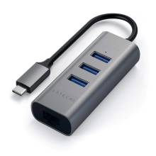 Satechi Type-C 2 in 1 USB HUB with Ethernet Space Grey ST-TC2N1USB31AM