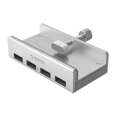Orico Aluminum Alloy 4 Port USB3.0 Clip-type HUB Silver ORICO-MH4PU-SV-BP Orico Aluminum Alloy 4 Port USB3.0 Clip-type HUB Silver ORICO-MH4PU-SV-BP