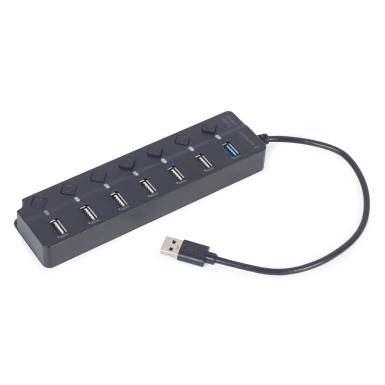 Gembird UHB-U3P1U2P6P-01 7-portos 1xUSB3.1 + 6xUSB2.0 HUB Black UHB-U3P1U2P6P-01 Gembird UHB-U3P1U2P6P-01 7-portos 1xUSB3.1 + 6xUSB2.0 HUB Black UHB-U3P1U2P6P-01