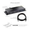 Startech 4-portos USB3.0 HUB Aluminum 5G4AINDNP-USB-A-HUB