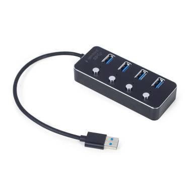 Gembird UHB-U3P4P-01 4-portos USB3.1 HUB Black UHB-U3P4P-01 Gembird UHB-U3P4P-01 4-portos USB3.1 HUB Black UHB-U3P4P-01