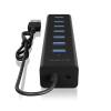 Raidsonic IcyBox IB-HUB1700-U3 7-port USB3.0 Hub IB-HUB1700-U3