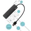 I-TEC 4-Port USB3.0 Metal HUB Metal with individual On/Off Switches U3CHARGEHUB4