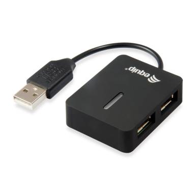 EQuip 4 Ports Travel USB Hub Black 128952 EQuip 4 Ports Travel USB Hub Black 128952