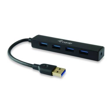 EQuip 4-Port USB 3.2 Gen 1 Hub Black 128953 EQuip 4-Port USB 3.2 Gen 1 Hub Black 128953