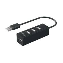 EQuip 4-Port USB 2.0 Hub Black 128955