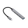 EQuip 4-Port USB 3.0/2.0 Hub USB-C Grey 128961