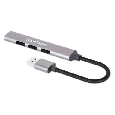 Manhattan 4-Port USB3.0 Gen 1 Hub Space Gray 168427 Manhattan 4-Port USB3.0 Gen 1 Hub Space Gray 168427