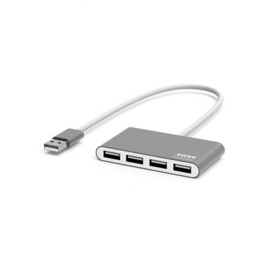 Port Designs HUB 4 Ports USB 3.0 Grey 900120