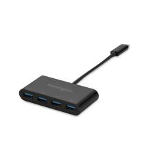 Kensington CH1200 USB-C 4-Port Hub Black K33616WW Kensington CH1200 USB-C 4-Port Hub Black K33616WW