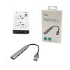 I-TEC 4 port USB 3.0/ USB 2.0 Metal Hub Grey U3HUBMETALMINI4