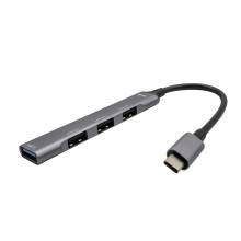 I-TEC 4-port 1xUSB 3.0+3x USB 2.0 USB-C Metal HUB Grey C31HUBMETALMINI4
