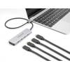 DeLock 4-port USB Type-C Hub 0,35m Grey 64231