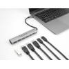 DeLock 6 Port USB Hub with 4xUSB Type-A female and 2xUSB Type-C female Grey 64232