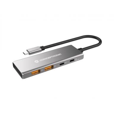 Conceptronic HUBBIES15G 4-Port USB3.2 Gen 2 Hub Grey HUBBIES15G Conceptronic HUBBIES15G 4-Port USB3.2 Gen 2 Hub Grey HUBBIES15G
