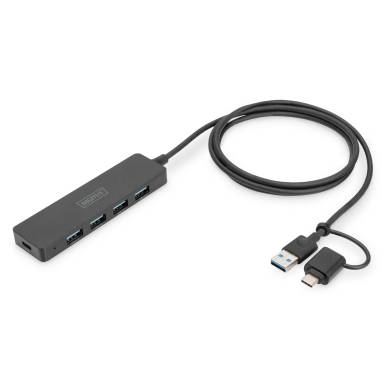 Digitus DA-70236 4-Port USB 3.0 Black DA-70236 Digitus DA-70236 4-Port USB 3.0 Black DA-70236