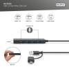 Digitus USB 3.0 Hub 4-Port Slim Line Black DA-70235