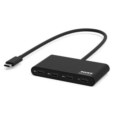 Port Designs USB-C Hub 3 USB-C Ports & 1 USB-C Power Delivery 900147 Port Designs USB-C Hub 3 USB-C Ports & 1 USB-C Power Delivery 900147