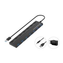 Conceptronic HUBBIES19BP 7-portos USB3.0 HUB Black HUBBIES19BP Conceptronic HUBBIES19BP 7-portos USB3.0 HUB Black HUBBIES19BP