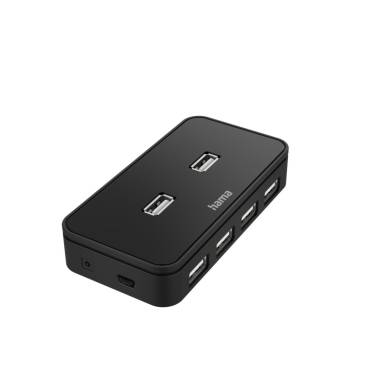 Hama 7-portos USB2.0 HUB Black 00200123 Hama 7-portos USB2.0 HUB Black 00200123