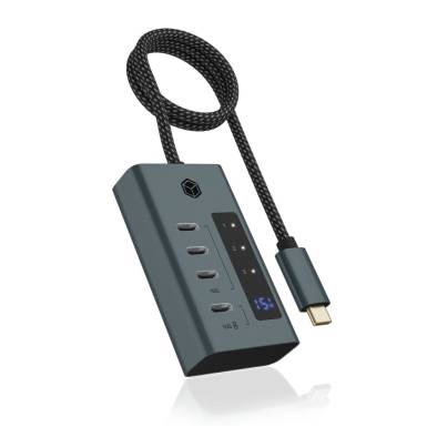 Raidsonic IcyBox IB-HUB1454-C31 4-Port hub with USB 3.2 Gen 2 Type-C interface IB-HUB1454-C31