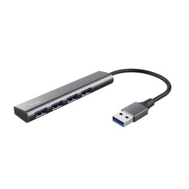 Trust Halyx 4-portos USB3.2 HUB Aluminium Grey 24947