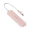 j5create Eco-Friendly USB-C to 4-Port Type-A Gen 2 Hub Misty Rose JCH341ER-N