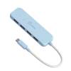 j5create Eco-Friendly USB-C to 4-Port Type-A Gen 2 Hub Cyan JCH341EC-N
