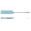 j5create Eco-Friendly USB-C to 4-Port Type-C & Type-A Gen 2 Hub Cyan JCH342EC-N
