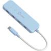 j5create Eco-Friendly USB-C to 4-Port Type-C Gen 2 Hub Fresh Cyan JCH345EC-N