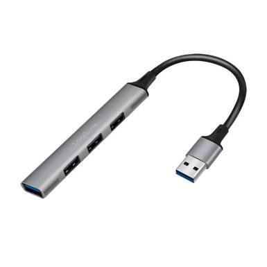 Logilink USB 3.0 4-port slim hub with aluminum casing Grey UA0391 Logilink USB 3.0 4-port slim hub with aluminum casing Grey UA0391