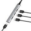 Logilink USB 3.0 4-port slim hub with aluminum casing Grey UA0391