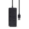 Gembird 4-port USB2.0 HUB with Switches Black UHB-U2P4P-01
