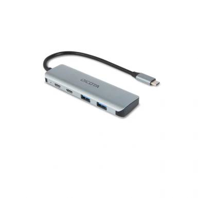 Dicota USB-C 4-in-1 Highspeed Hub 10 Gbps Silver D32061 Dicota USB-C 4-in-1 Highspeed Hub 10 Gbps Silver D32061
