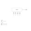 Dicota USB-C 4-in-1 Highspeed Hub 10 Gbps Silver D32061