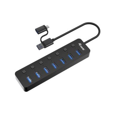 EQuip 7-portos USB3.2 HUB Black 128965