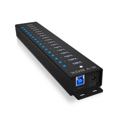 Raidsonic IcyBox IB-HUB1717-U3 17-portos USB3.2 HUB Black IB-HUB1717-U3 Raidsonic IcyBox IB-HUB1717-U3 17-portos USB3.2 HUB Black IB-HUB1717-U3