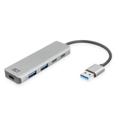 ACT AC6125 4-portos USB3.0 HUB Grey AC6125 ACT AC6125 4-portos USB3.0 HUB Grey AC6125