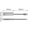 ACT AC6125 4-portos USB3.0 HUB Grey AC6125