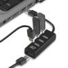 ACT AC6205 4-portos USB 2.0 HUB Black AC6205