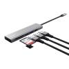Trust Halyx 3 Port USB 3.2 Type-C Hub & Card Reader Silver 24191