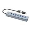 Conceptronic HUBBIES21G 7-Port USB 3.0 Hub Grey HUBBIES21G