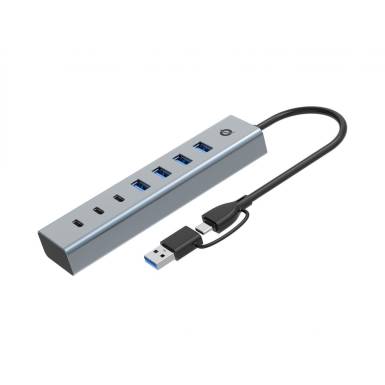 Conceptronic HUBBIES20G 7-Port USB 3.0 Hub Grey HUBBIES20G Conceptronic HUBBIES20G 7-Port USB 3.0 Hub Grey HUBBIES20G
