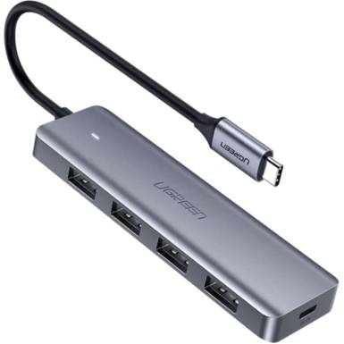 UGREEN USB-C 3.0 To 4 Ports HUB Gray CM219 UGREEN USB-C 3.0 To 4 Ports HUB Gray CM219