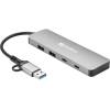Sandberg 4-portos USB3.0 HUB Silver 136-64