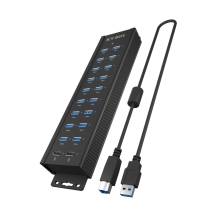 Raidsonic IcyBox IB-HUB1720-U3 20-portos USB3.2 HUB Black IB-HUB1720-U3 Raidsonic IcyBox IB-HUB1720-U3 20-portos USB3.2 HUB Black IB-HUB1720-U3