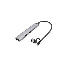 I-TEC 4-portos USB2.0 HUB Grey CAHUBMETALMINI4