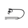 I-TEC 4-portos USB2.0 HUB Grey CAHUBMETALMINI4