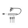 I-TEC 4-portos USB2.0 HUB Grey CAHUBMETALMINI4